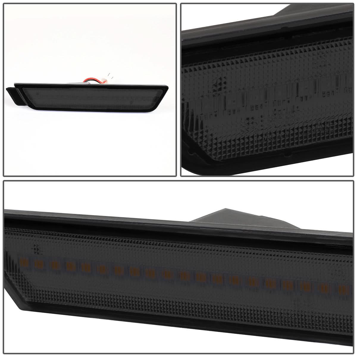 2010-2015 Chevrolet Camaro Smoke Side Marker Lights Front & Rear
