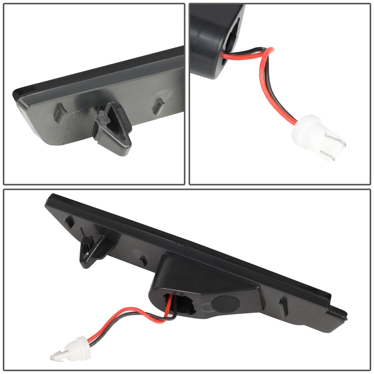 2010-2015 Chevrolet Camaro Smoke Side Marker Lights Front & Rear