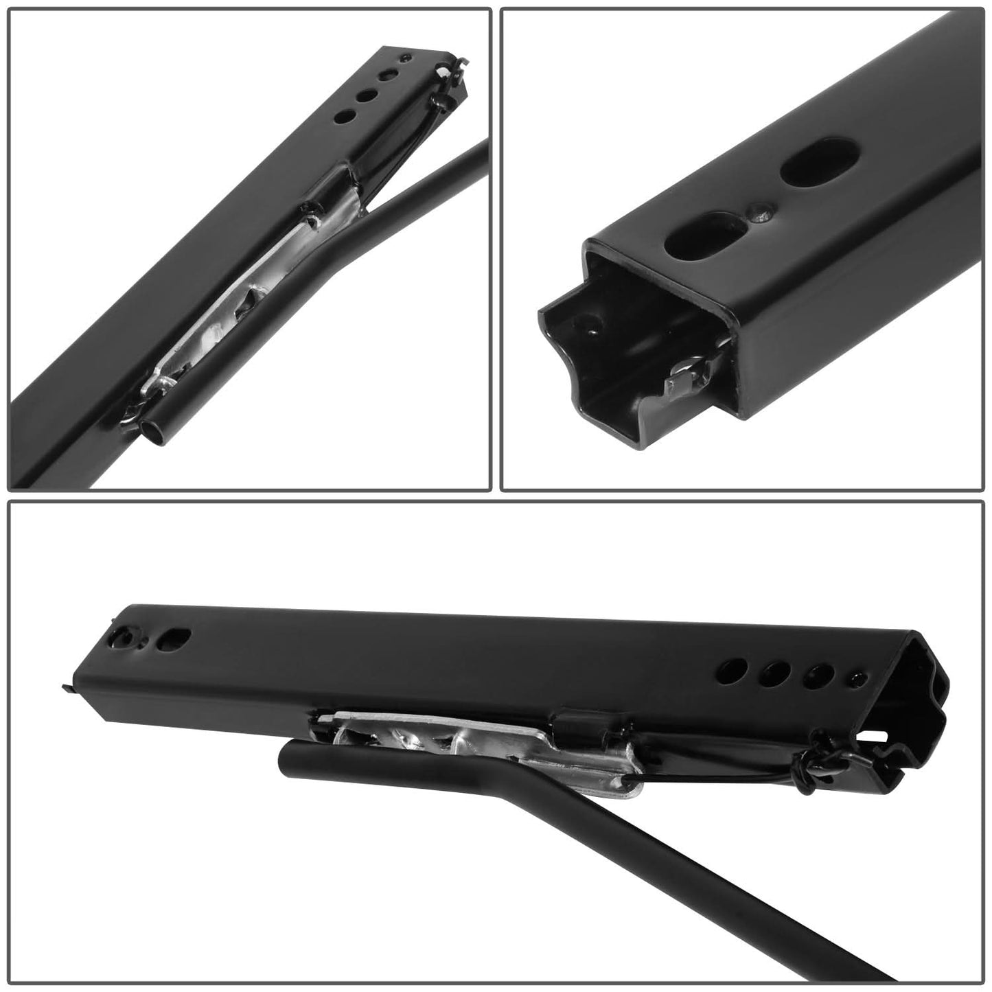 Universal Racing Seat Sliders - Mild Steel Powdercoated Black