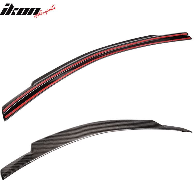 2008-2014 Benz C-Class W204 V Style Trunk Spoiler Wing Carbon Fiber