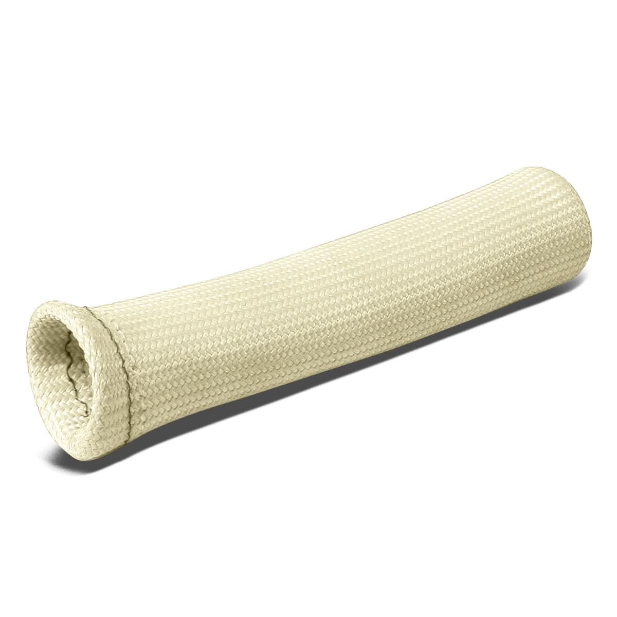 6" Spark Plug Heat Wrap Blanket - Titanium/Silicone/Lava Rock - White