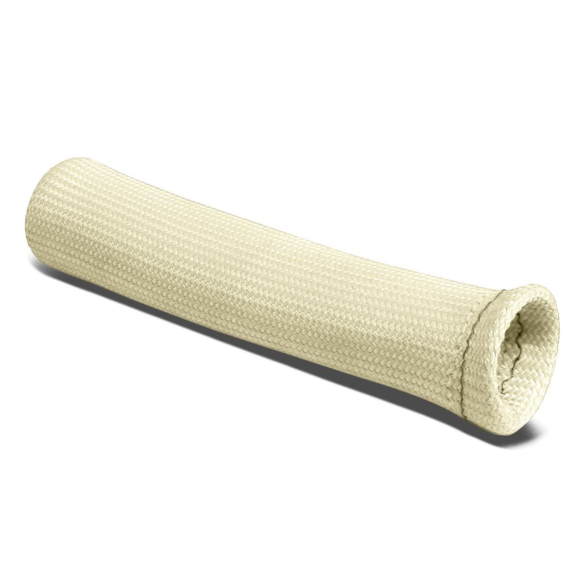 6" Spark Plug Heat Wrap Blanket - Titanium/Silicone/Lava Rock - White
