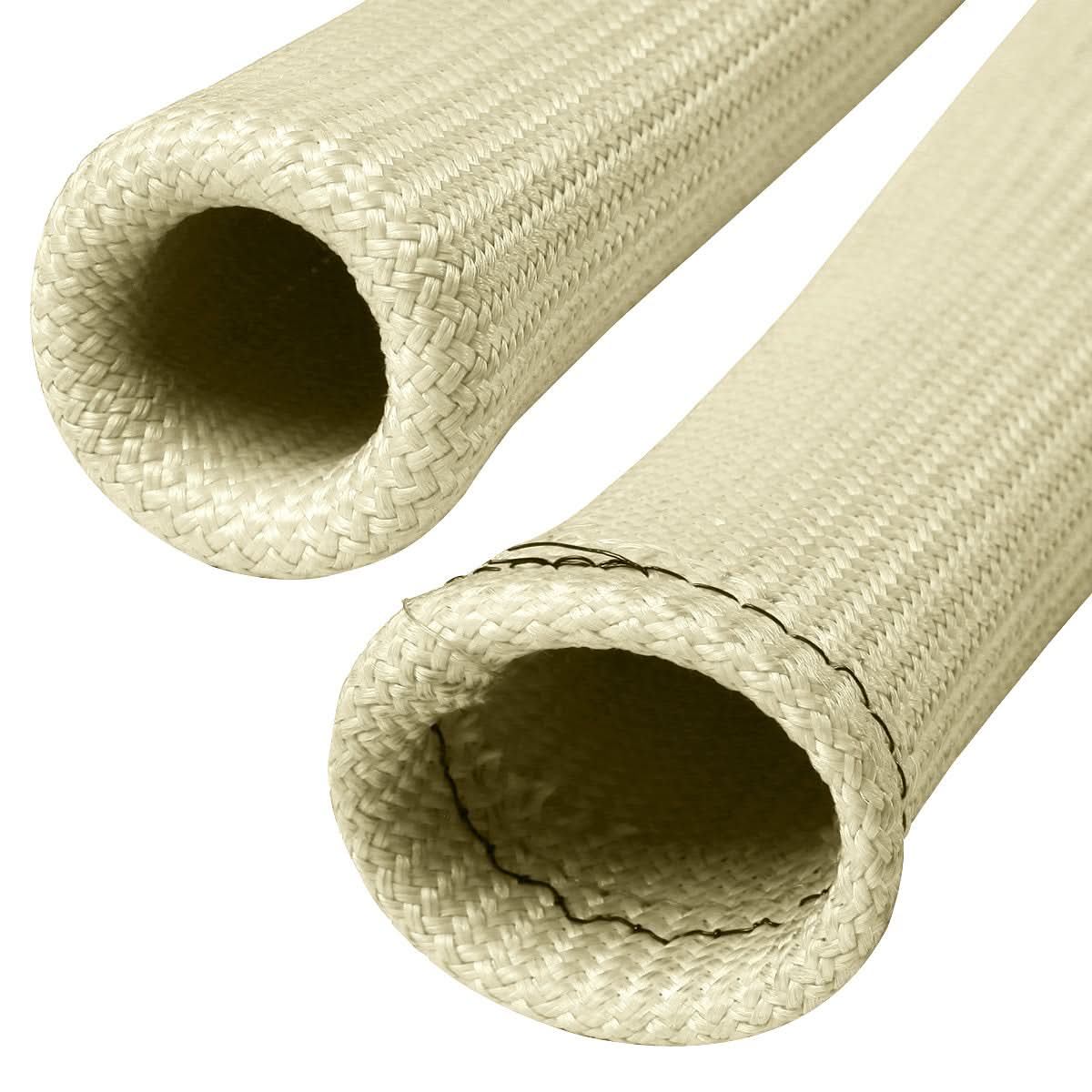 6" Spark Plug Heat Wrap Blanket - Titanium/Silicone/Lava Rock - White