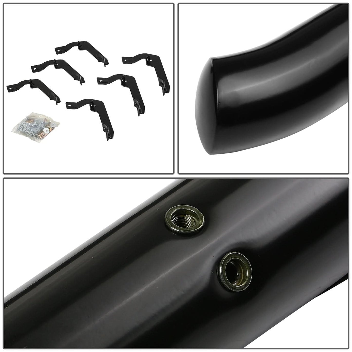 99-16 Chevrolet Silverado / GMC Sierra HD 3" Round Nerf Bars - Black