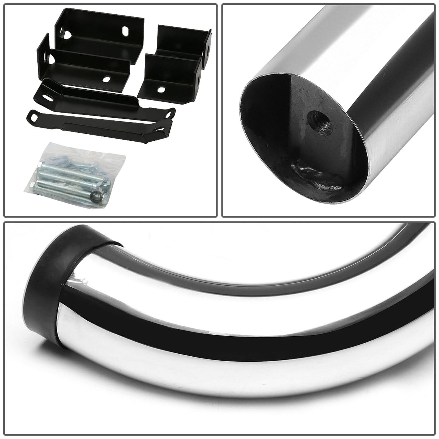00-13 Chevrolet Yukon XL / Suburban 3" Round Nerf Bars Silver