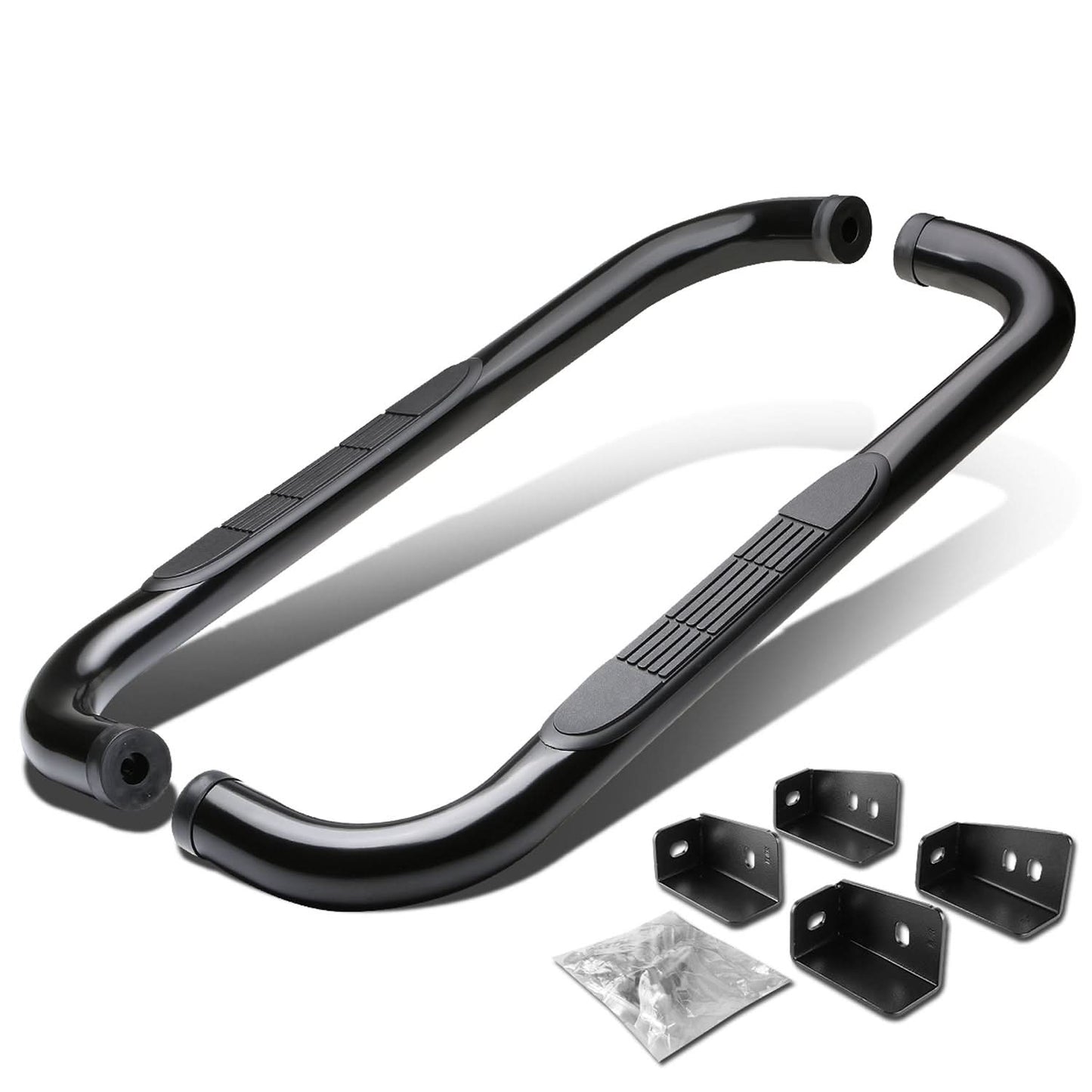 99-16 Chevrolet Silverado Standard Cab 3" Round Nerf Bars Black