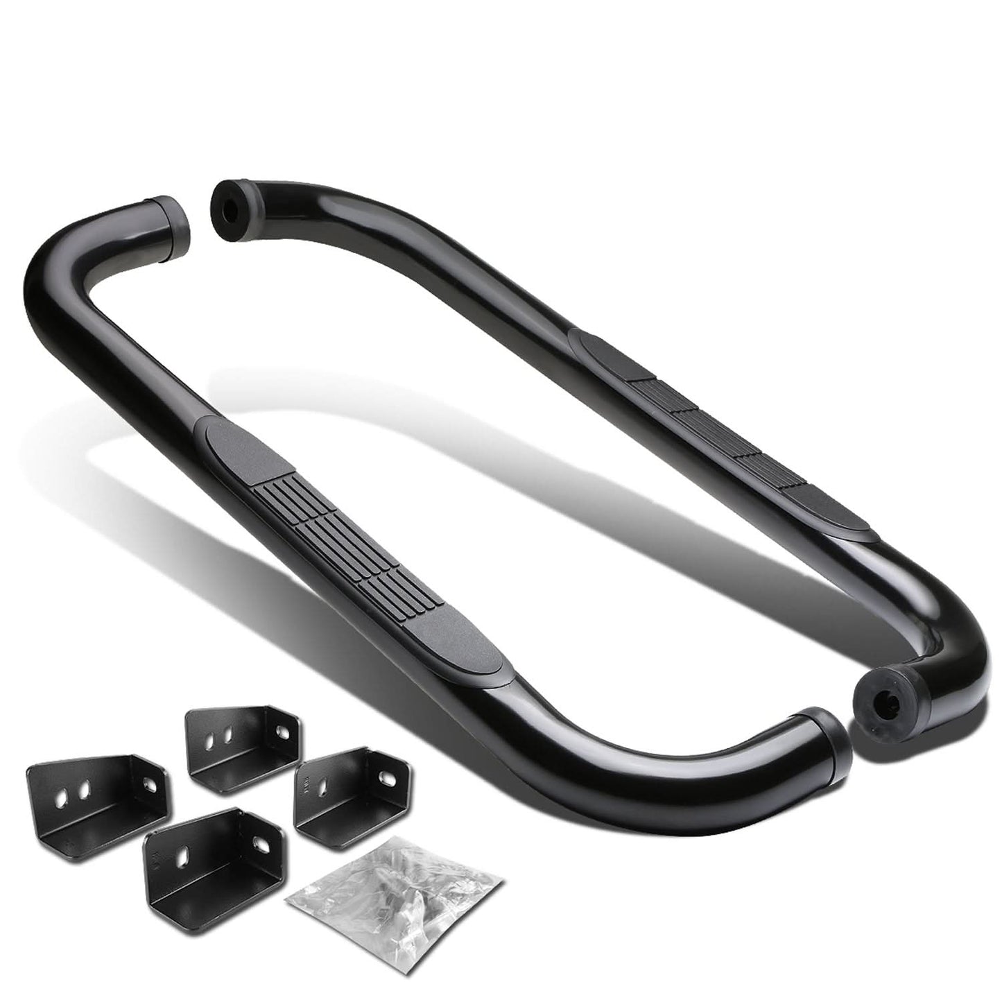 99-16 Chevrolet Silverado Standard Cab 3" Round Nerf Bars Black