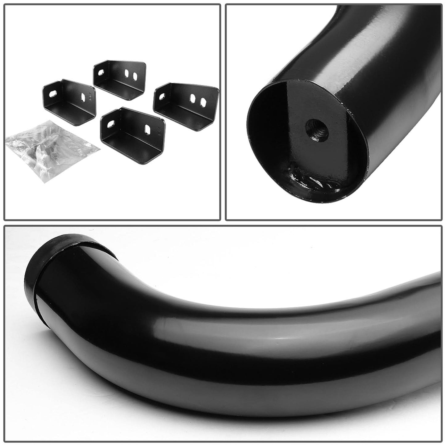 99-16 Chevrolet Silverado Standard Cab 3" Round Nerf Bars Black