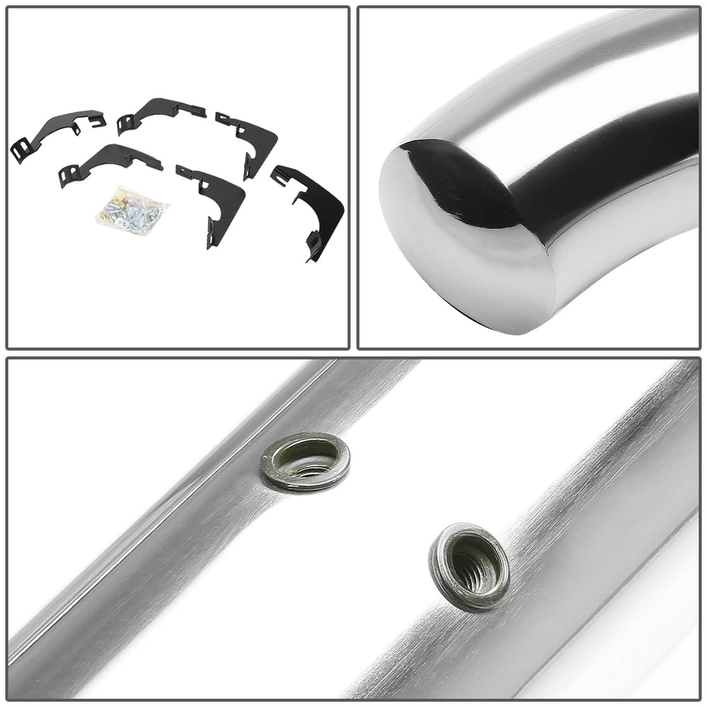 2015-2024 Chevrolet Colorado GMC Canyon 3" Round Nerf Bars - Silver