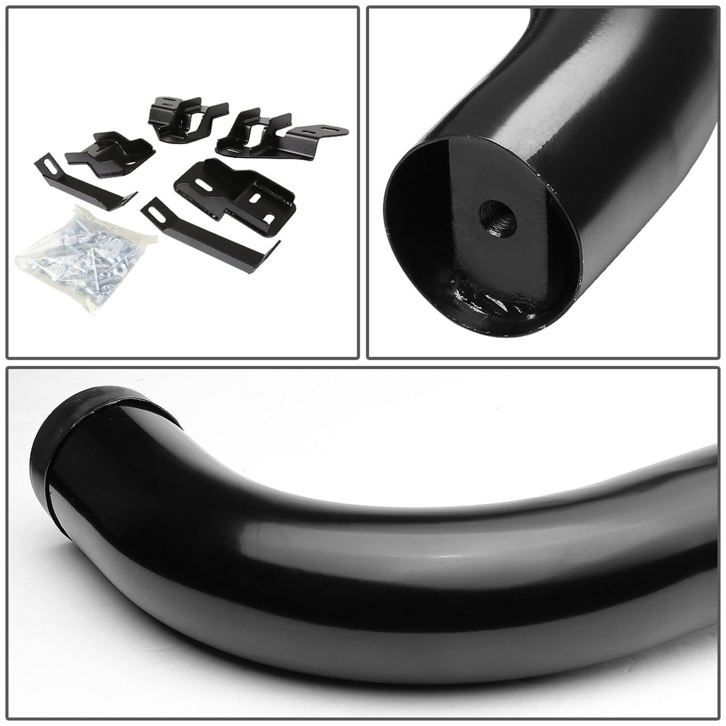 2009-2015 Dodge Ram 1500 2500 3500 3" Round Nerf Bars Crew Cab Black