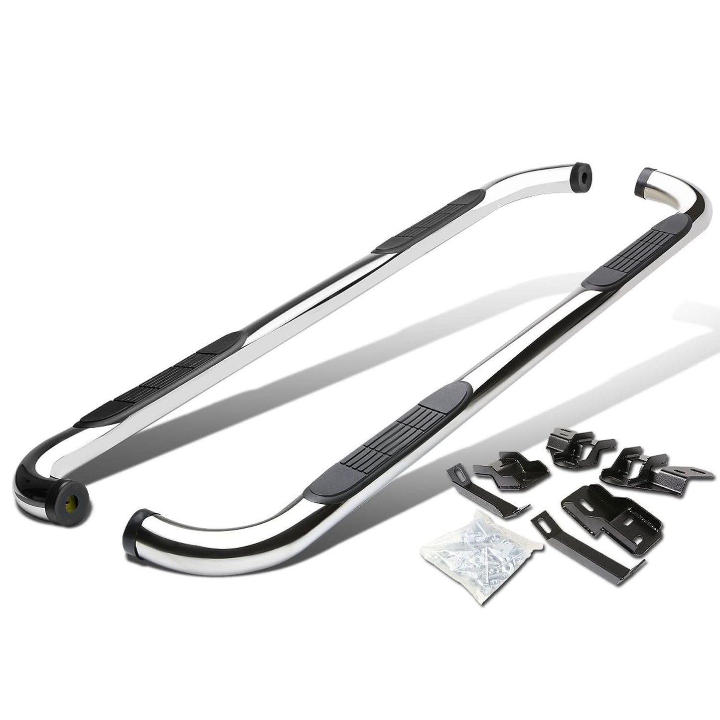 09-15 Dodge RAM 1500 2500 3500 Crew Cab 3" Round Nerf Bars Silver