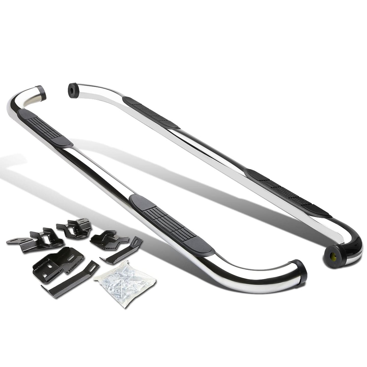 09-15 Dodge RAM 1500 2500 3500 Crew Cab 3" Round Nerf Bars Silver