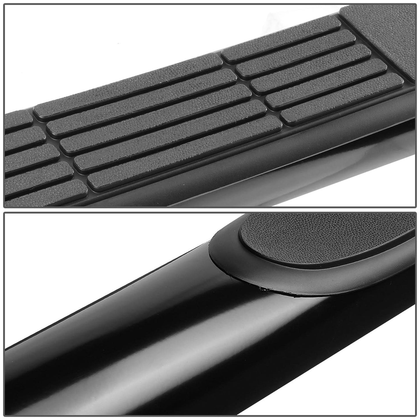2002-2008 Dodge Ram 1500/2500/3500 Quad Cab 3" Round Nerf Bars Black