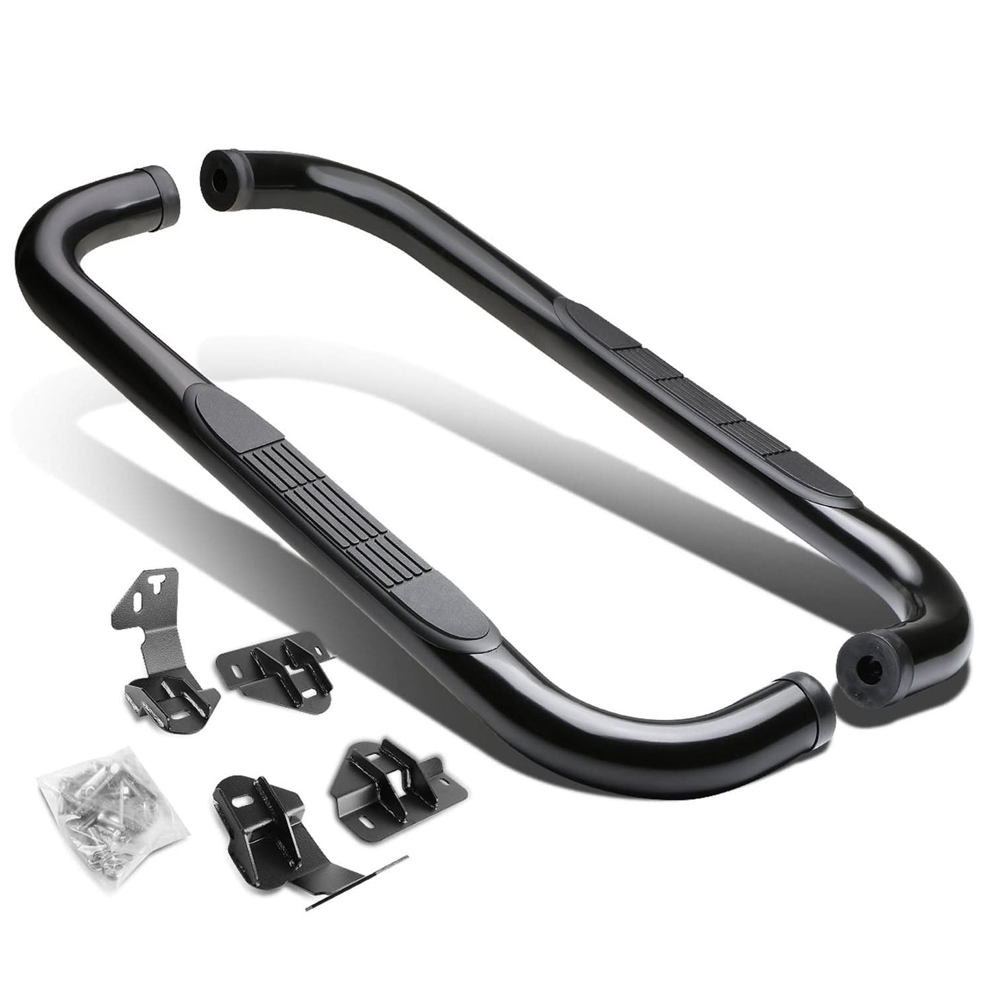 2009-2014 Ford F-150 Regular Cab 3" Round Nerf Bars - Black