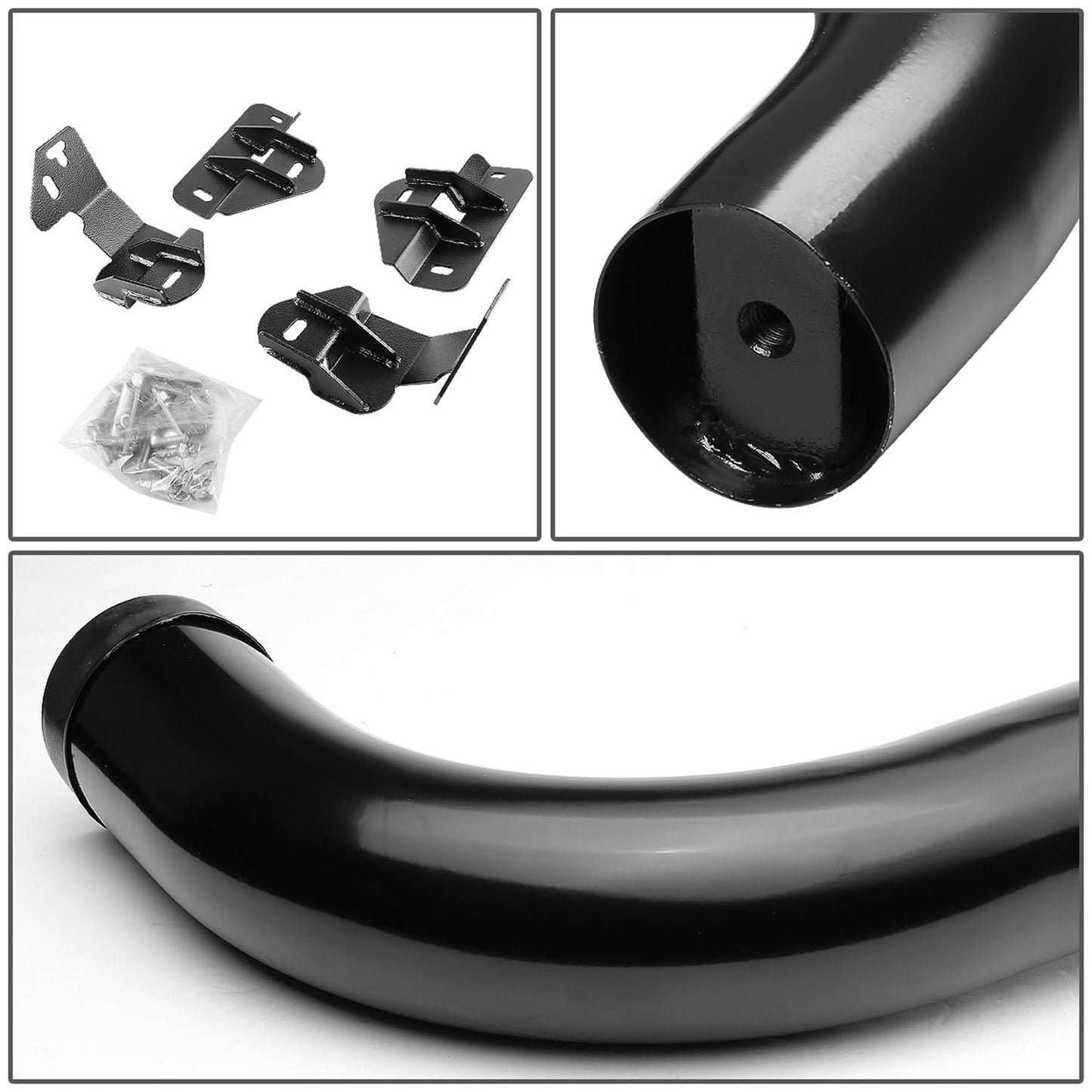 2009-2014 Ford F-150 Regular Cab 3" Round Nerf Bars - Black