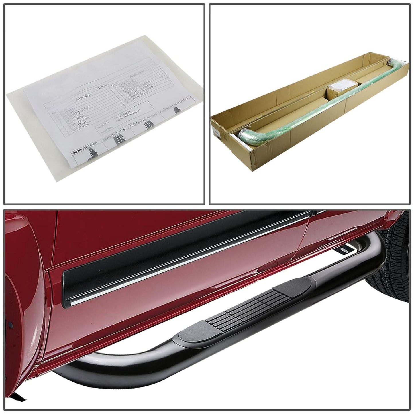 99-16 Ford F-250/F-350 Super Duty Regular Cab 3" Round Nerf Bars