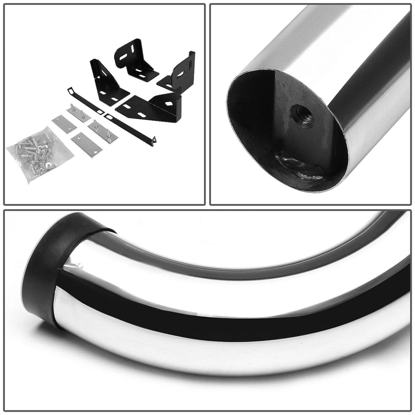 05-10 Jeep Grand Cherokee / Commander 3" Round Nerf Bar Silver