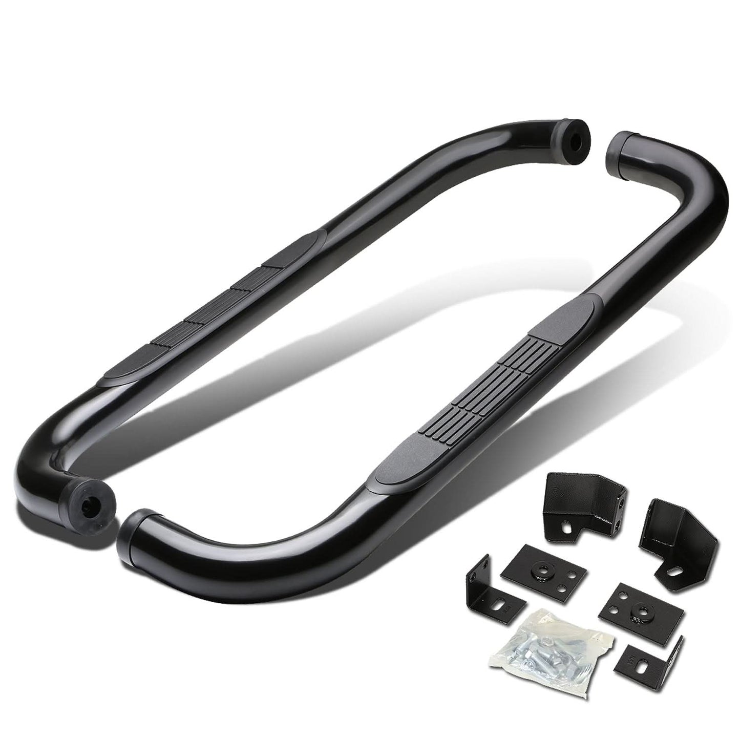 87-06 Jeep Wrangler 3" Round Nerf Bar Step Bar - Black