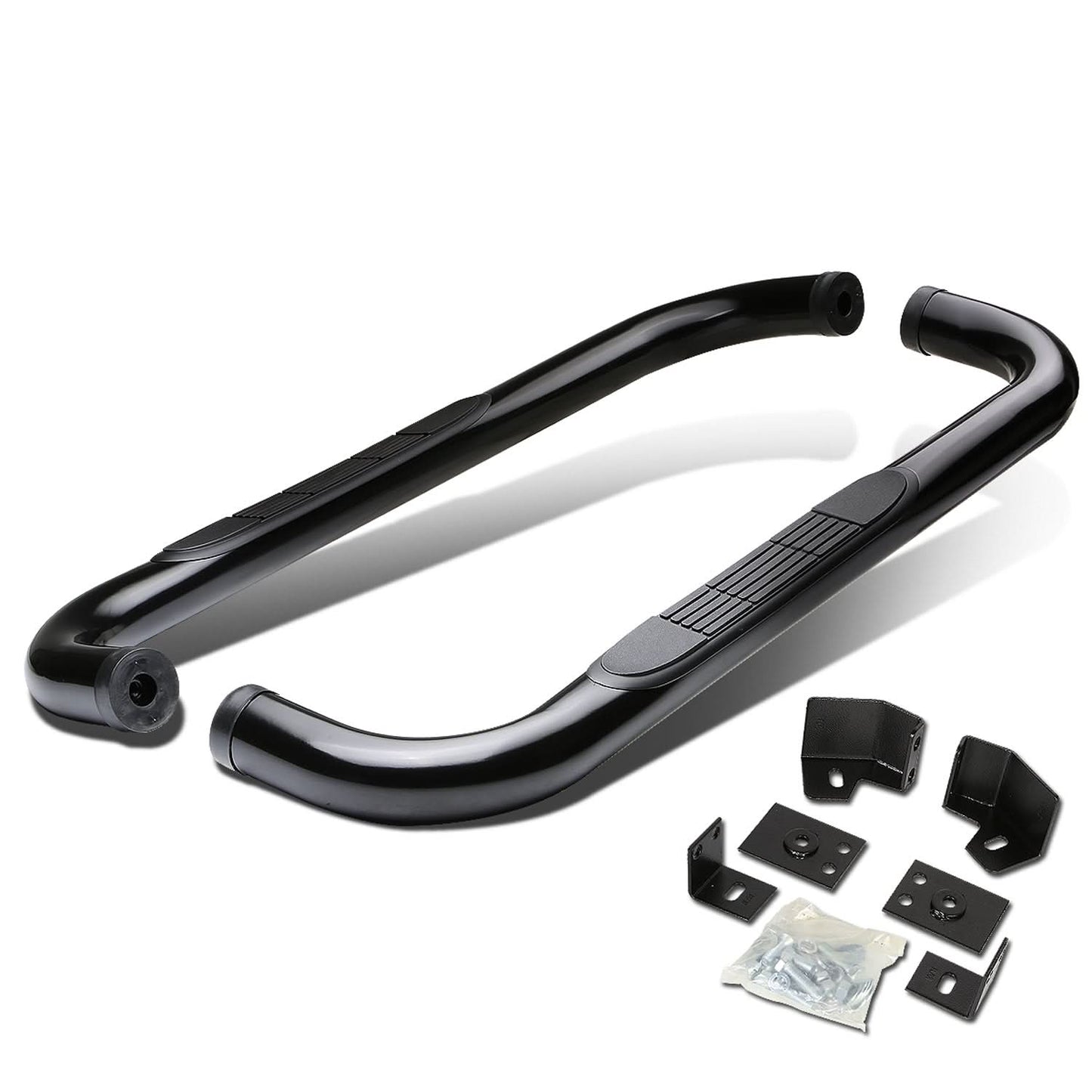 87-06 Jeep Wrangler 3" Round Nerf Bar Step Bar - Black