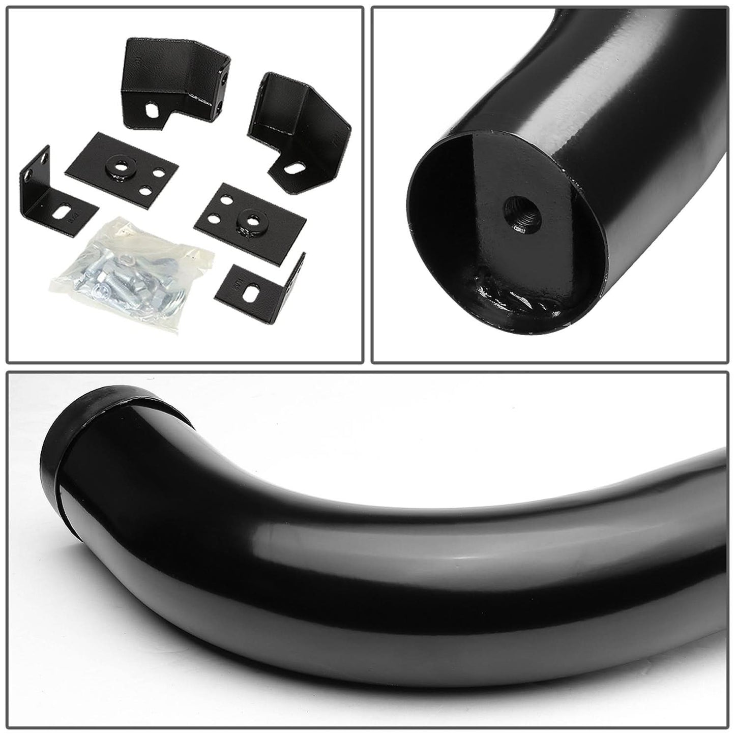 87-06 Jeep Wrangler 3" Round Nerf Bar Step Bar - Black