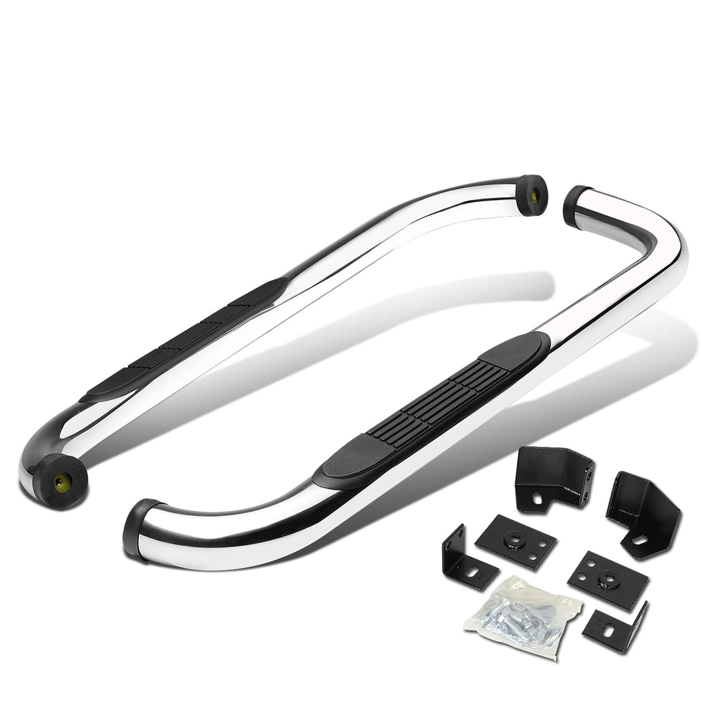 87-06 Jeep Wrangler 3" Round Nerf Bar Step Bar Chrome