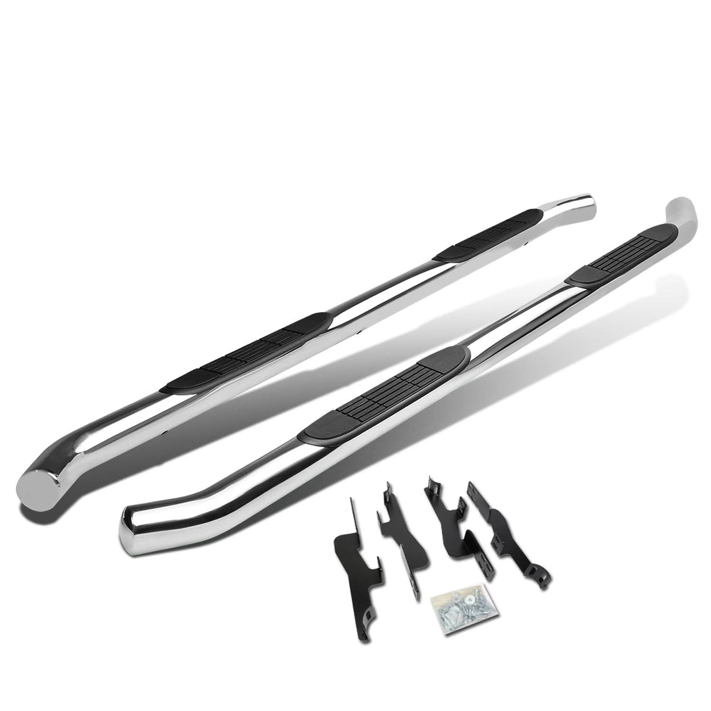 01-06 Acura MDX / 03-08 Honda Pilot 3" Round Nerf Bar Step Bar Silver