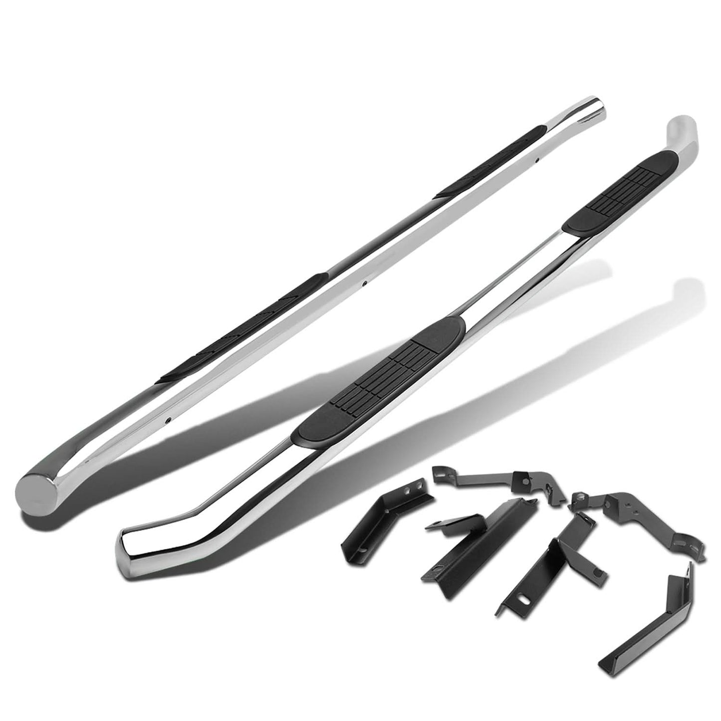 09-15 Honda Pilot 3" Round Nerf Bars - Silver