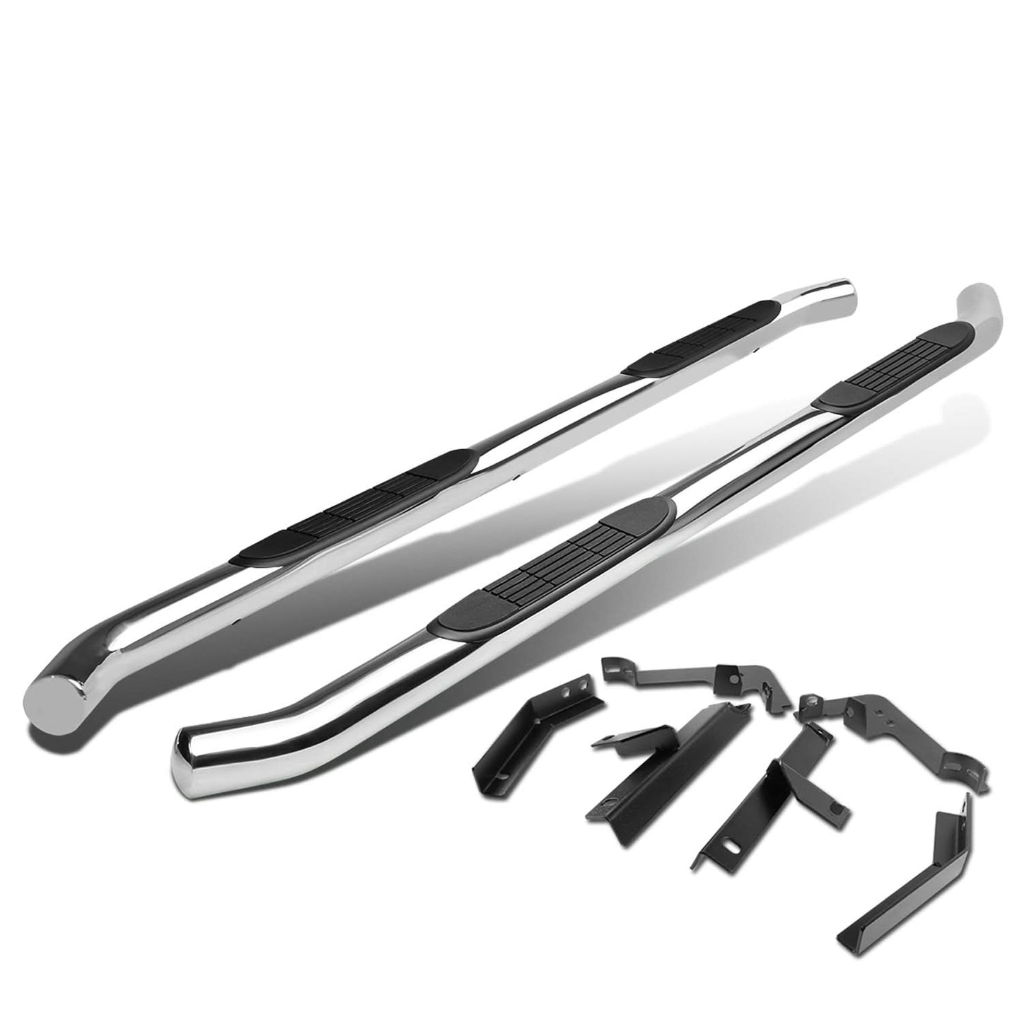 09-15 Honda Pilot 3" Round Nerf Bars - Silver