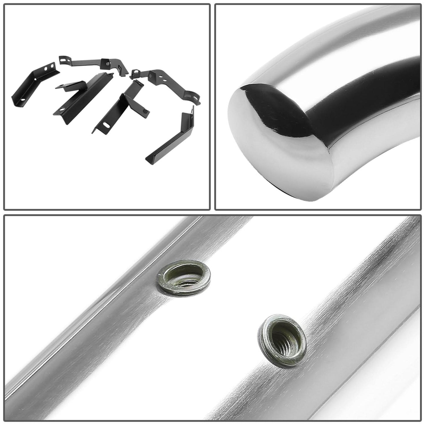 09-15 Honda Pilot 3" Round Nerf Bars - Silver