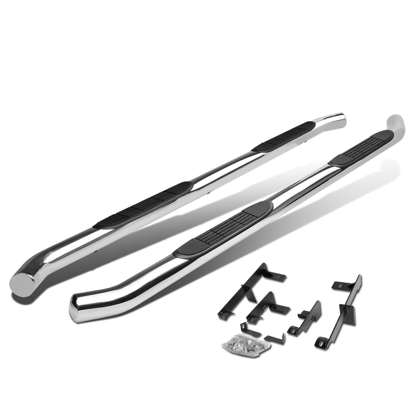 06-12 Toyota RAV4 3 Inch Round Nerf Bars - Silver