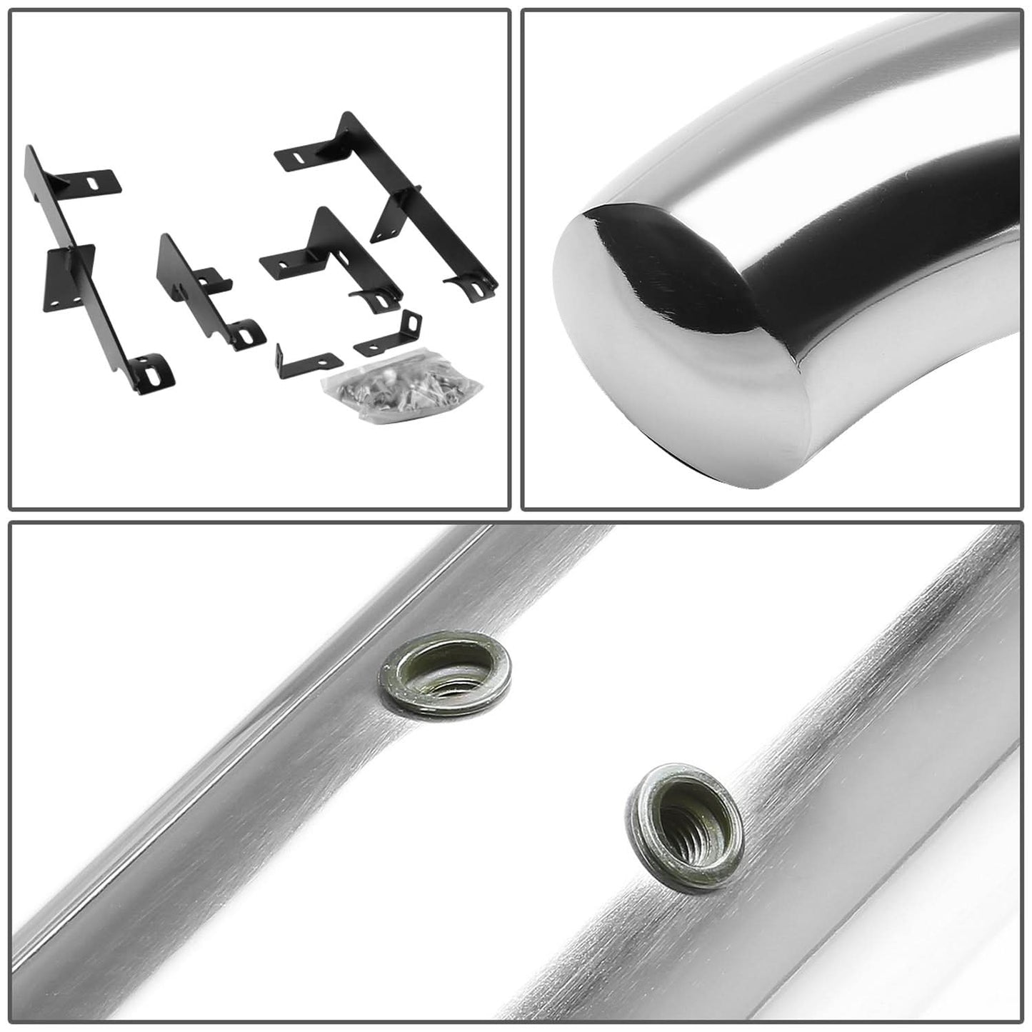 06-12 Toyota RAV4 3 Inch Round Nerf Bars - Silver