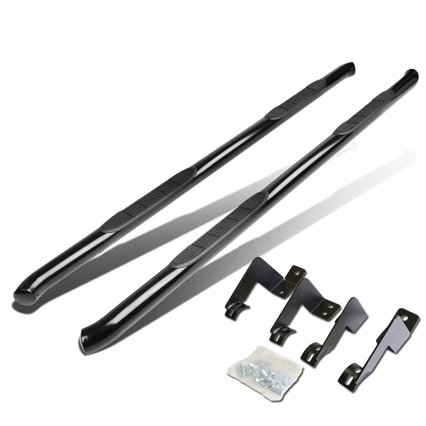 2005-2016 Toyota Tacoma Extended Cab 3" Round Nerf Bars - Black