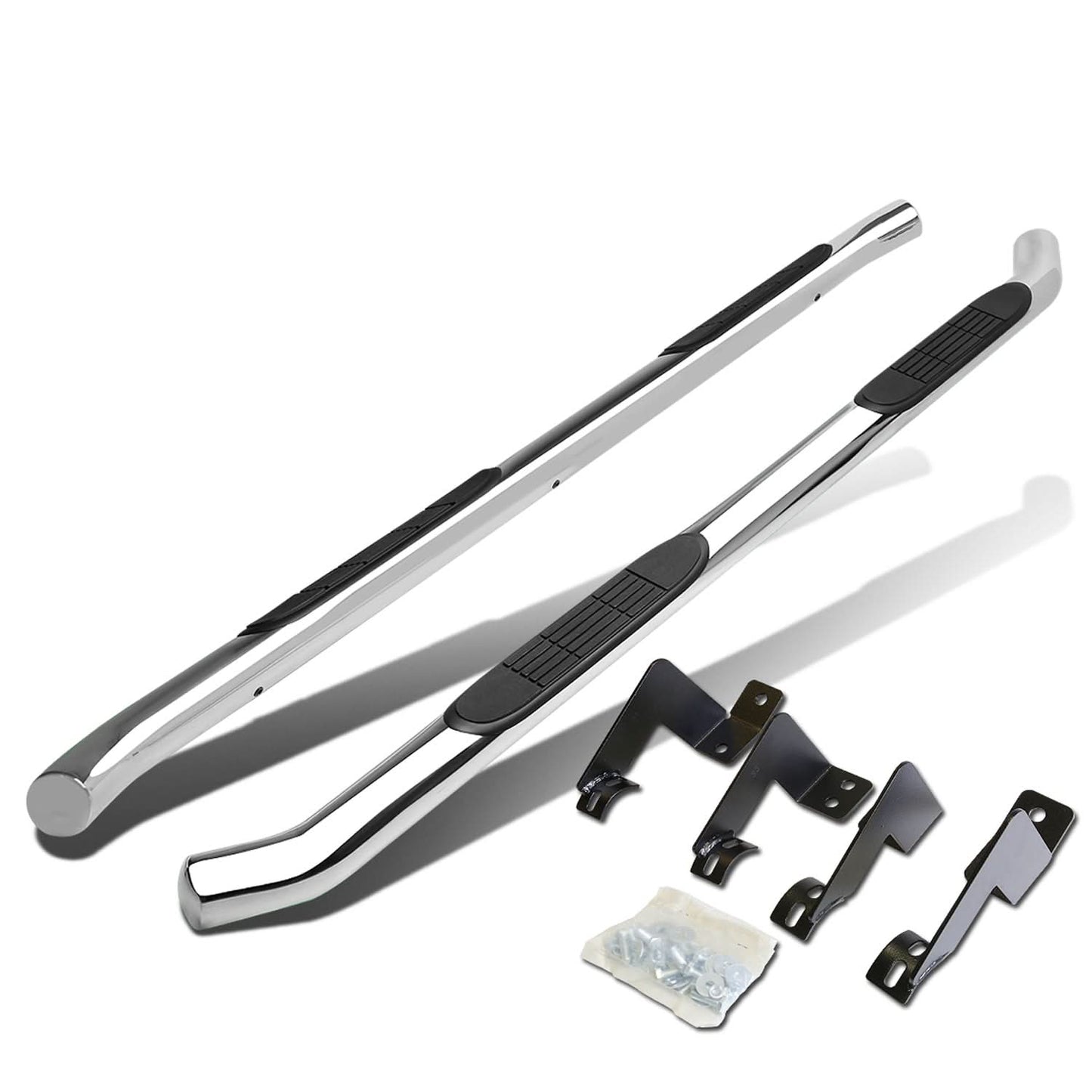 2005-2020 Toyota Tacoma 3" Round Nerf Bars - Chrome