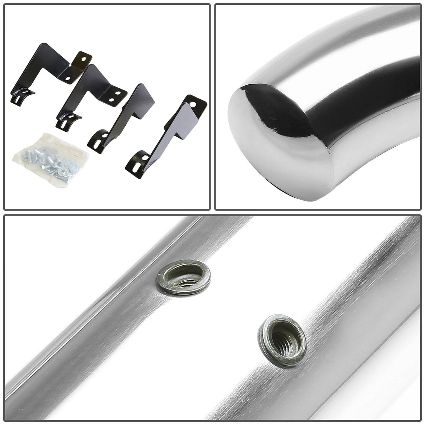 2005-2020 Toyota Tacoma 3" Round Nerf Bars - Chrome