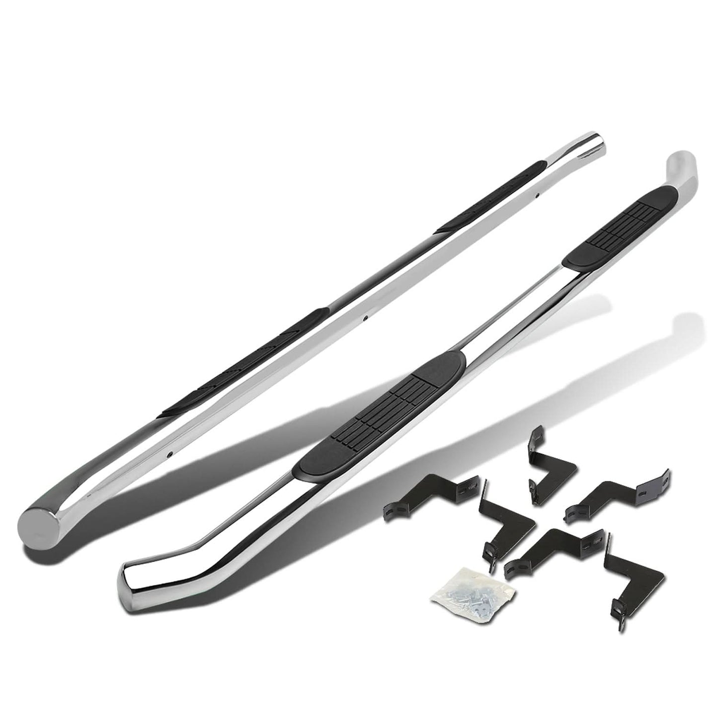 07-16 Toyota Tundra Crew Cab 3" Round Nerf Bars - Silver