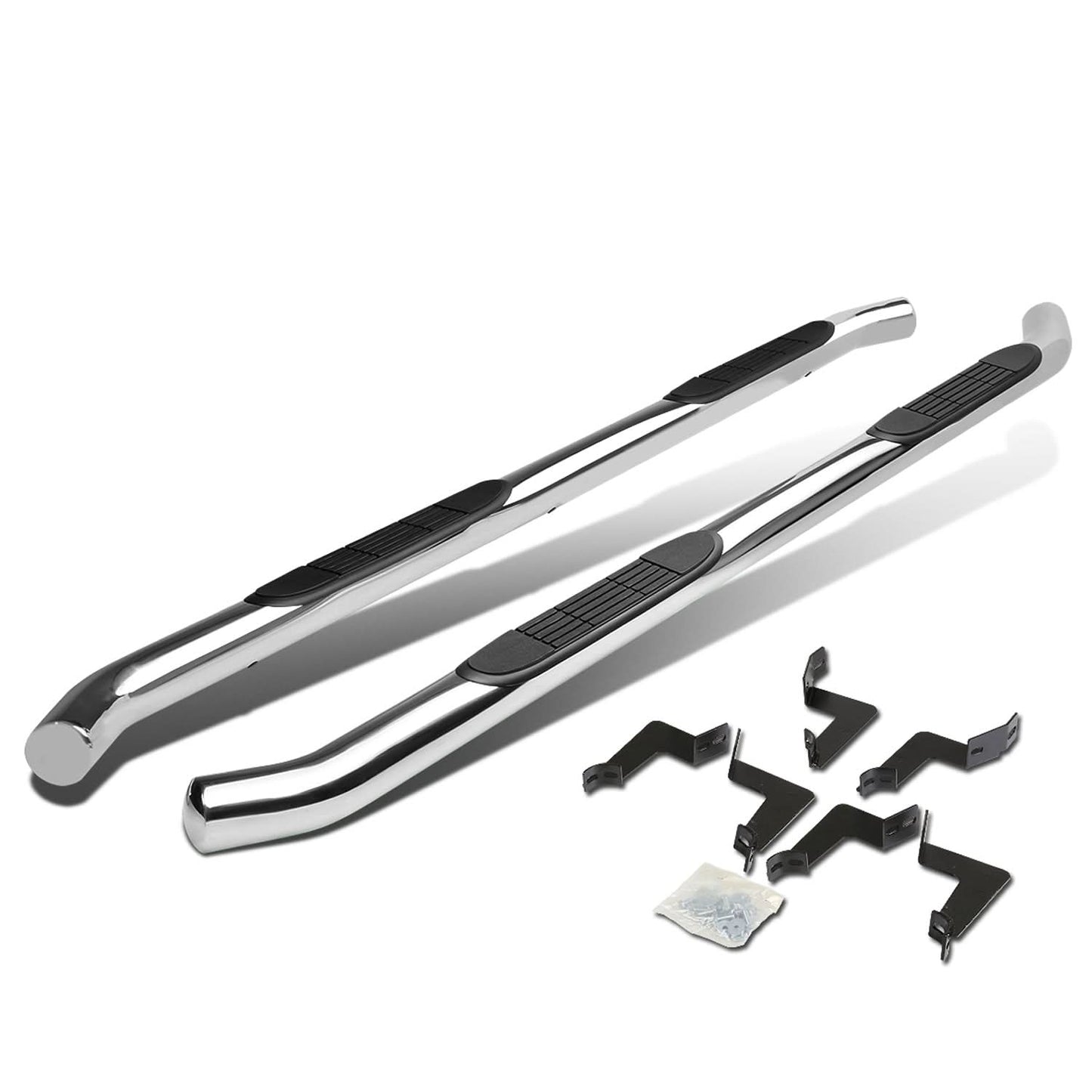07-16 Toyota Tundra Crew Cab 3" Round Nerf Bars - Silver