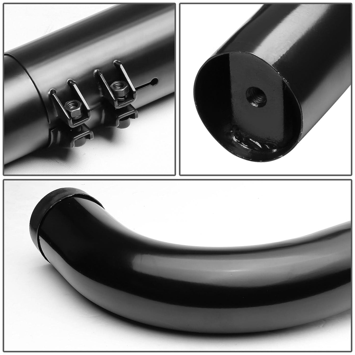 Universal 3" Round Nerf Bar / Step Bar - 90 Degree - Black