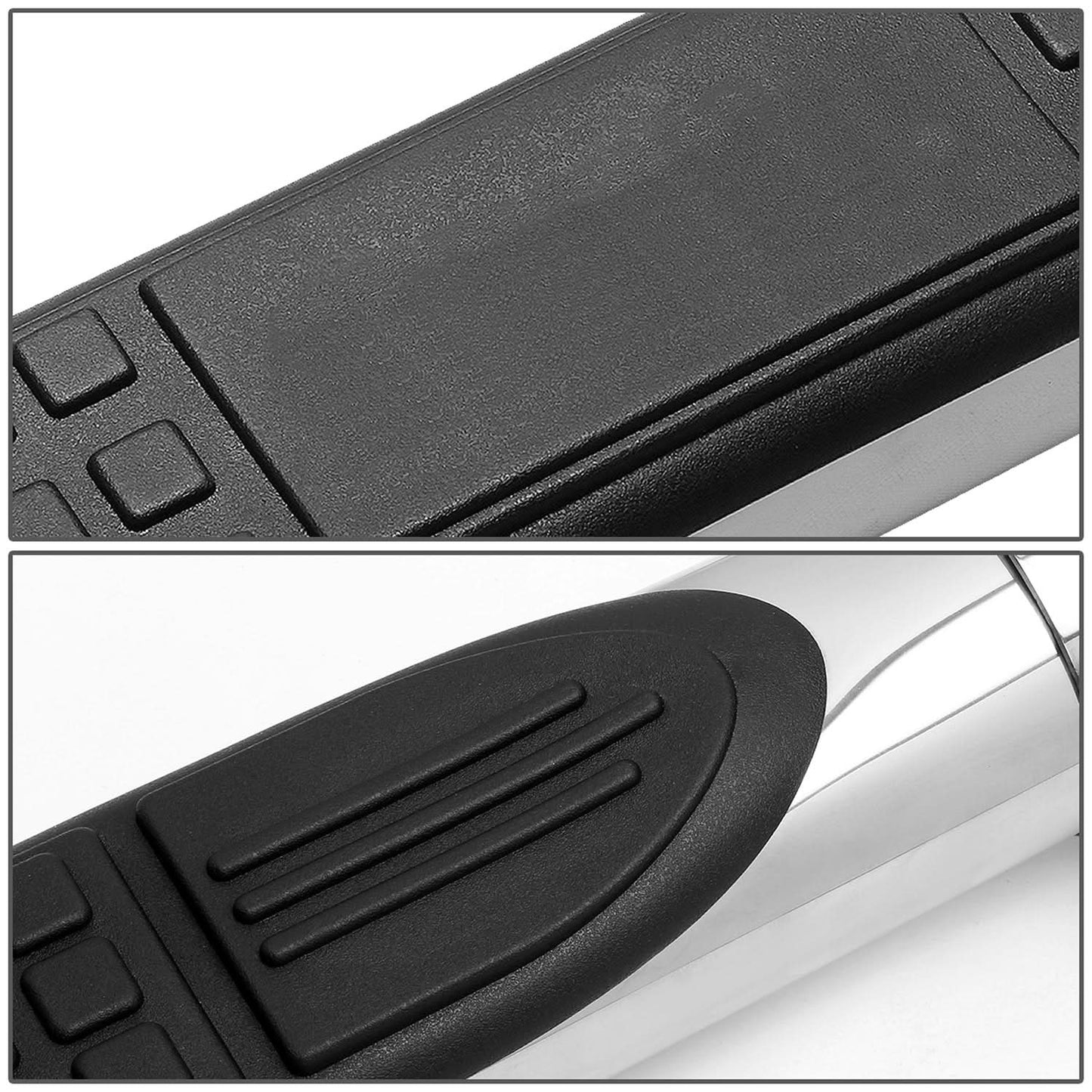 Universal 3 Inch Round 90 Degree Nerf Bar Step Bar Silver