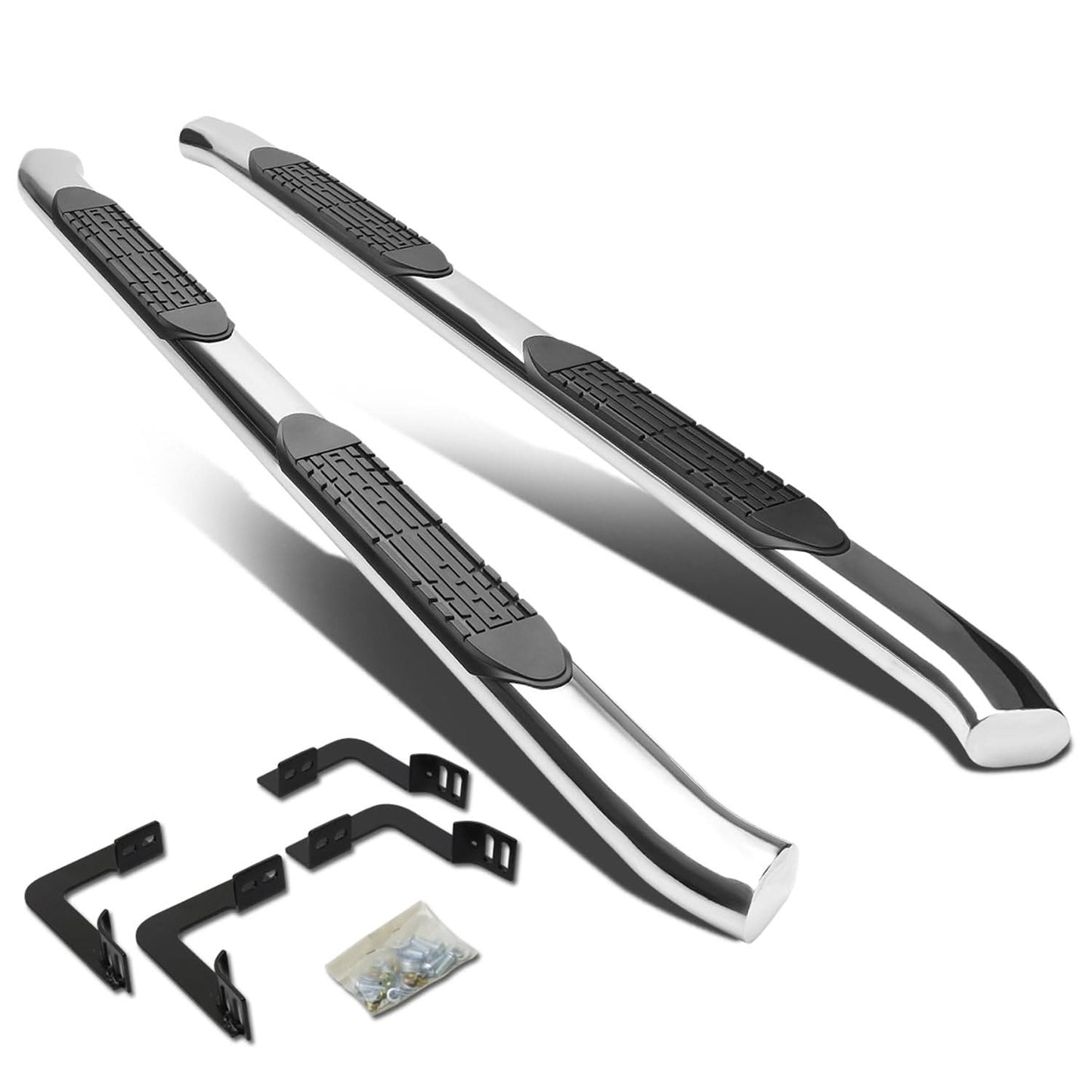 05-16 Nissan Frontier 4" Oval Nerf Bars - Silver