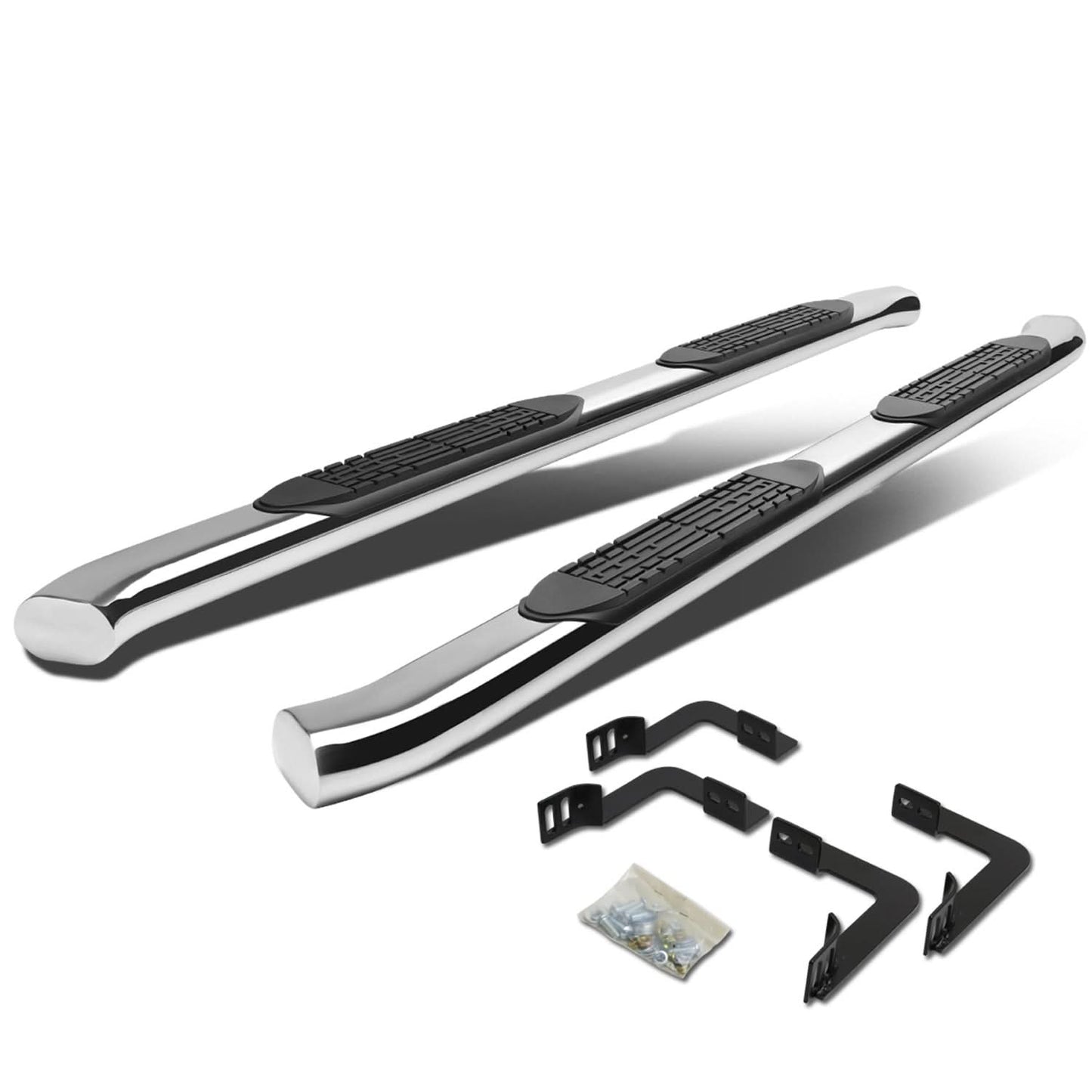 05-16 Nissan Frontier 4" Oval Nerf Bars - Silver