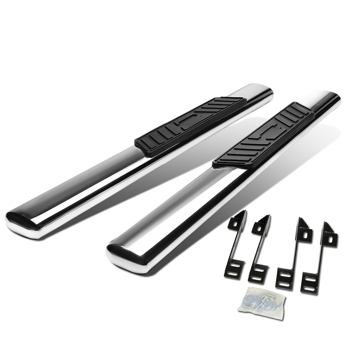 99-16 Chevy Silverado GMC Sierra 5" Oval Nerf Bars Regular Cab