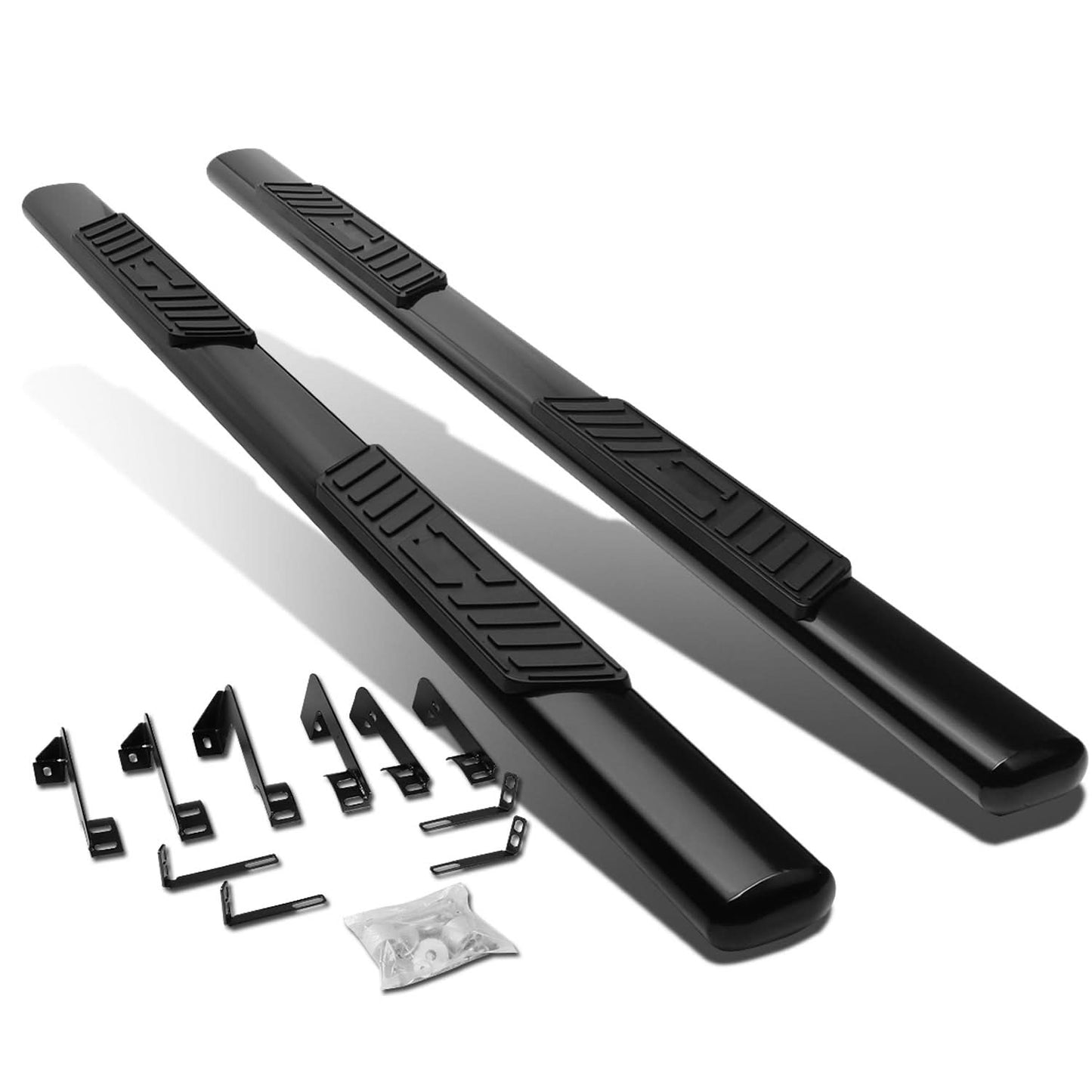 99-14 Chevrolet Silverado GMC Sierra 5" Oval Nerf Bars Black