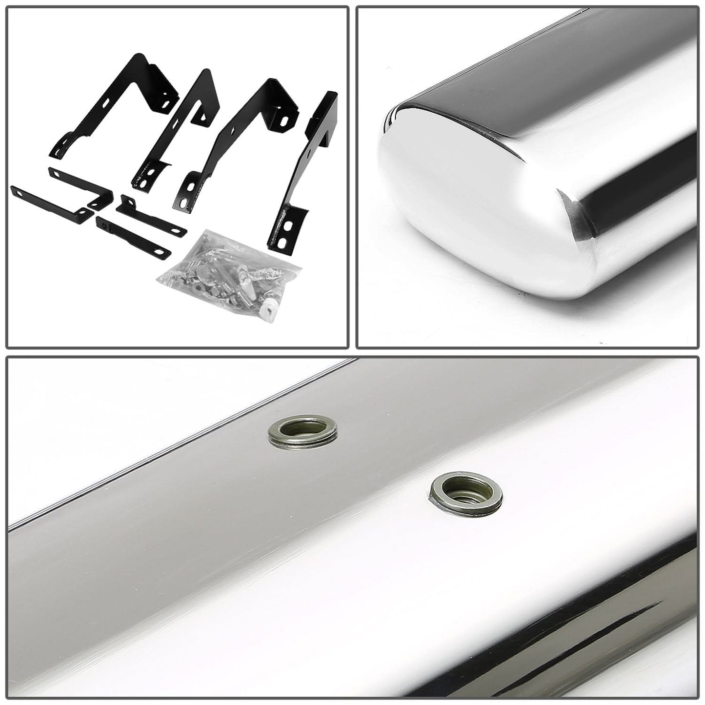 02-09 Dodge Ram 1500/2500/3500 5" Oval Silver Nerf Bars - Quad Cab