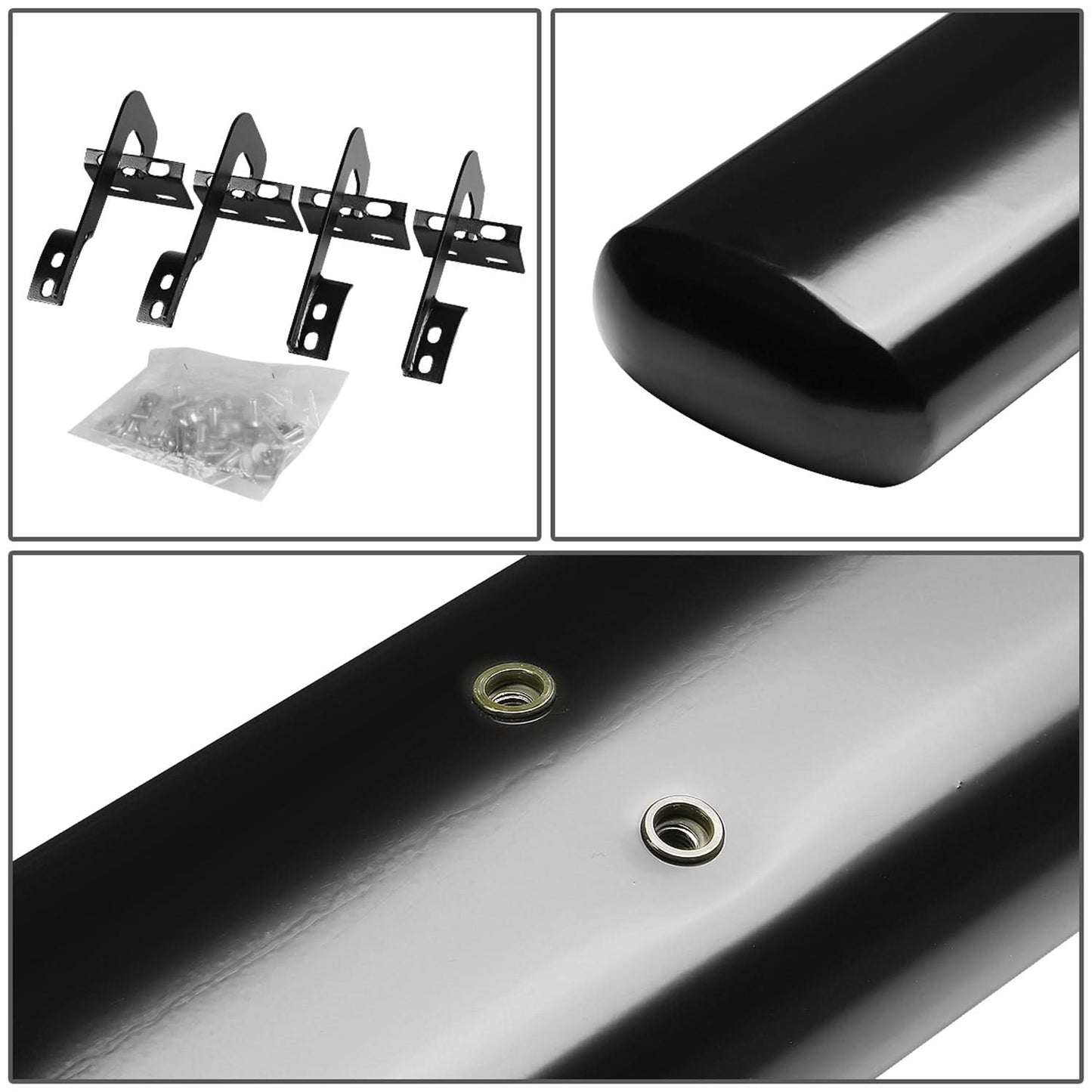09-14 Ford F-150 SuperCab 5" Oval Nerf Bar Step Bar Black