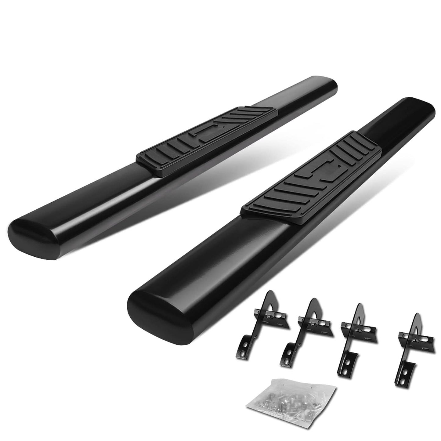 2015-2018 Ford F-150 Regular Cab 5" Oval Nerf Bars - Black