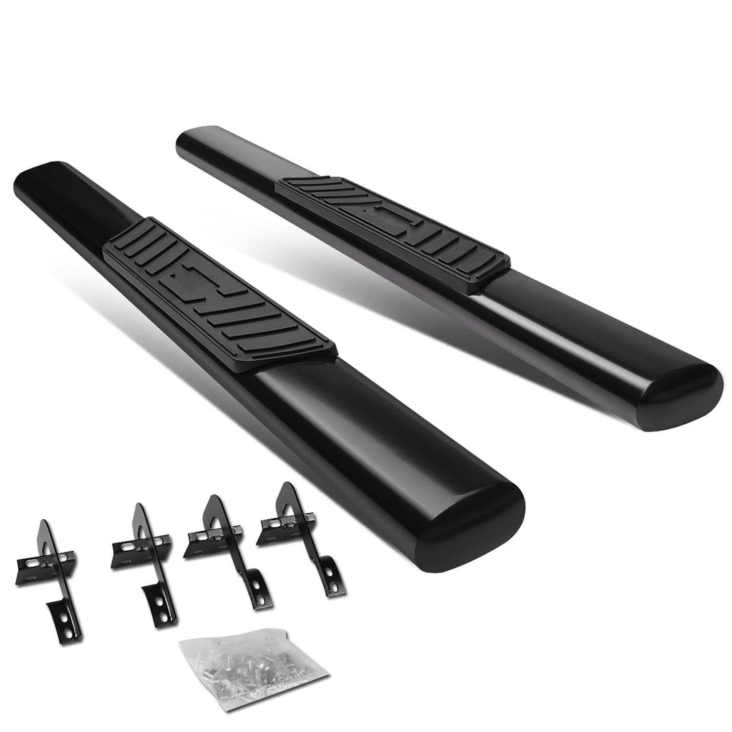2015-2018 Ford F-150 Regular Cab 5" Oval Nerf Bars - Black