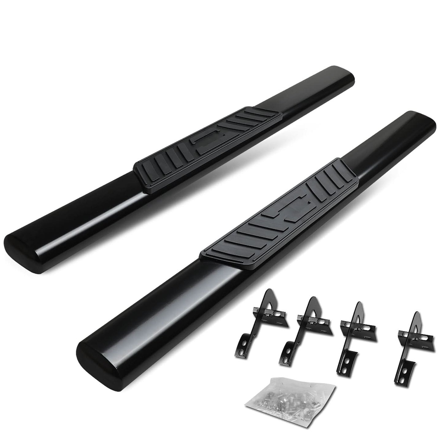 2015-2018 Ford F-150 Regular Cab 5" Oval Nerf Bars - Black