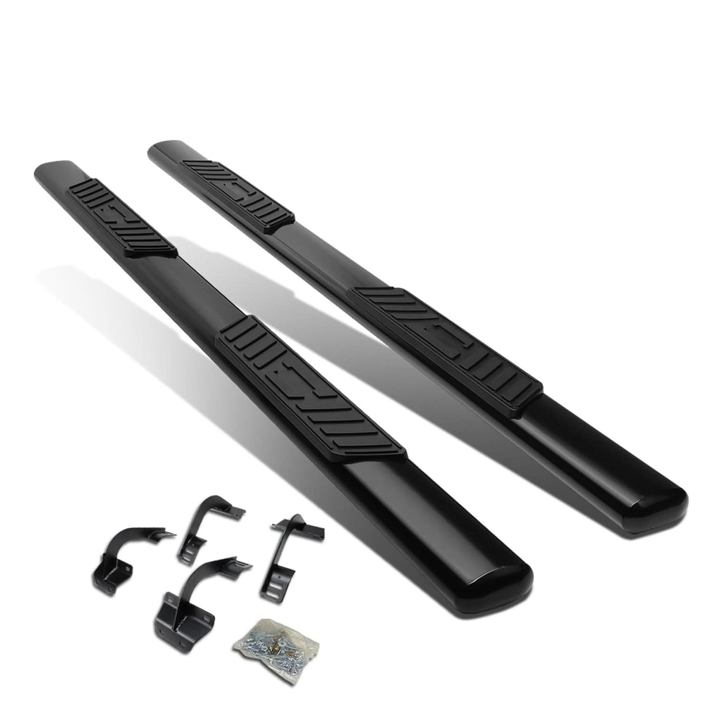 15-18 Ford F-150 SuperCab 5 Inch Oval Straight Nerf Step Bars
