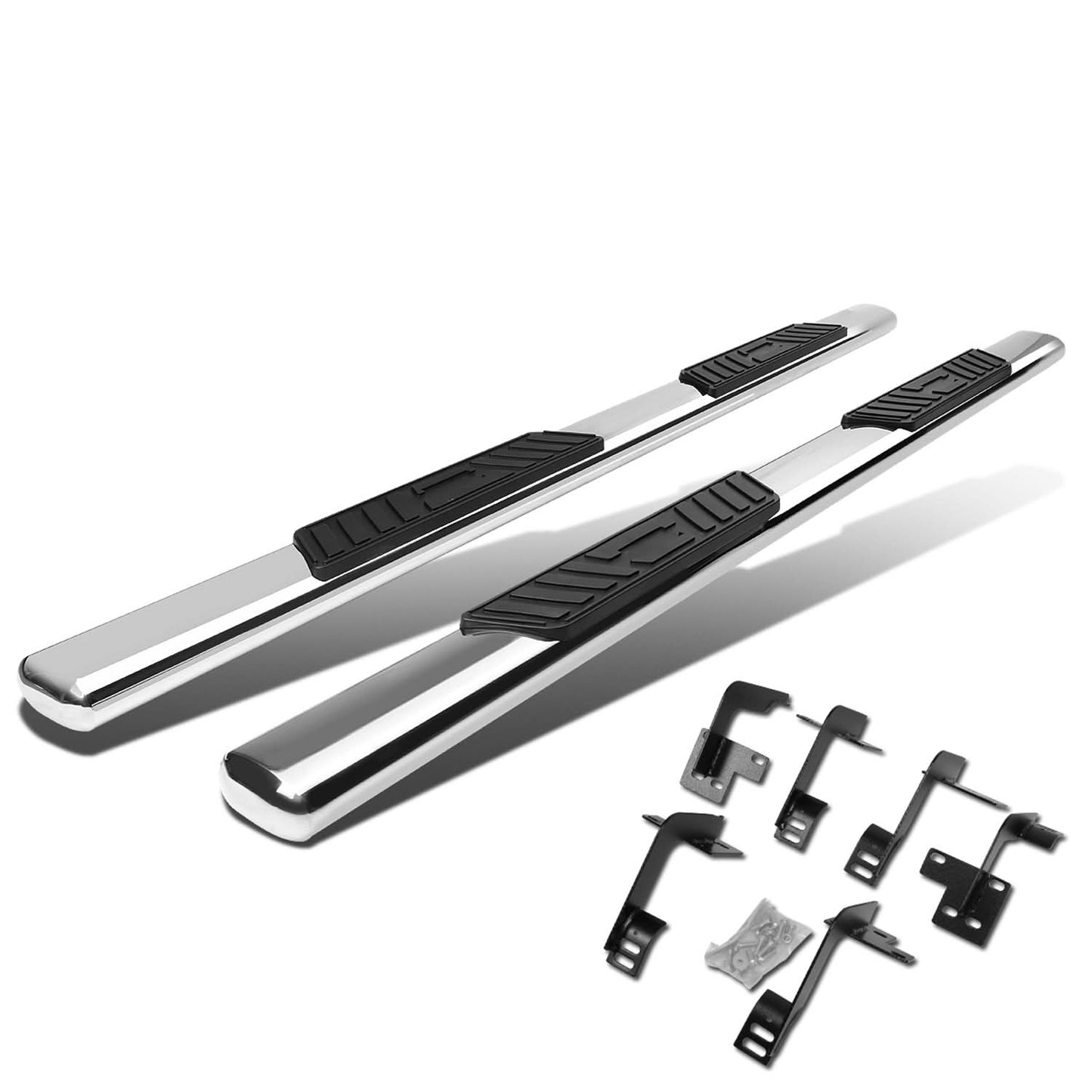 2019-2020 Dodge Ram 1500 Crew Cab 5" Oval Nerf Bars Silver