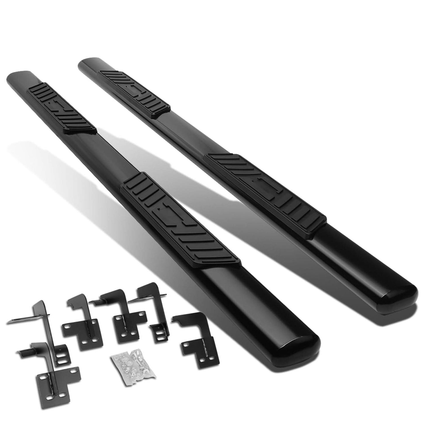 2019-2020 Dodge Ram 1500 Quad Cab 5 Inch Oval Nerf Bars Black